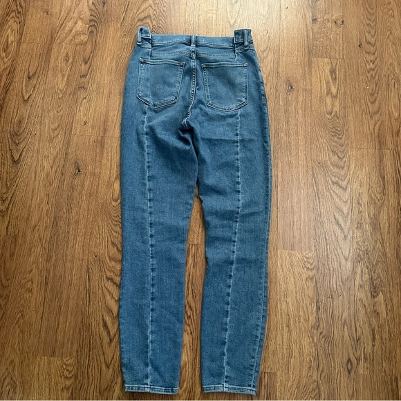 Abercrombie & Fitch Blue Super Skinny Ankle High Rise Jeans Size 29 8L cotton - Picture 2 of 7